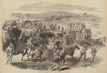 Verstärkungen drängen zum Lager vor Delhi